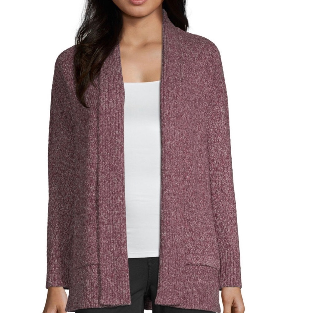 Liz‎ Claiborne Long Sleeve Open Front Cardigan